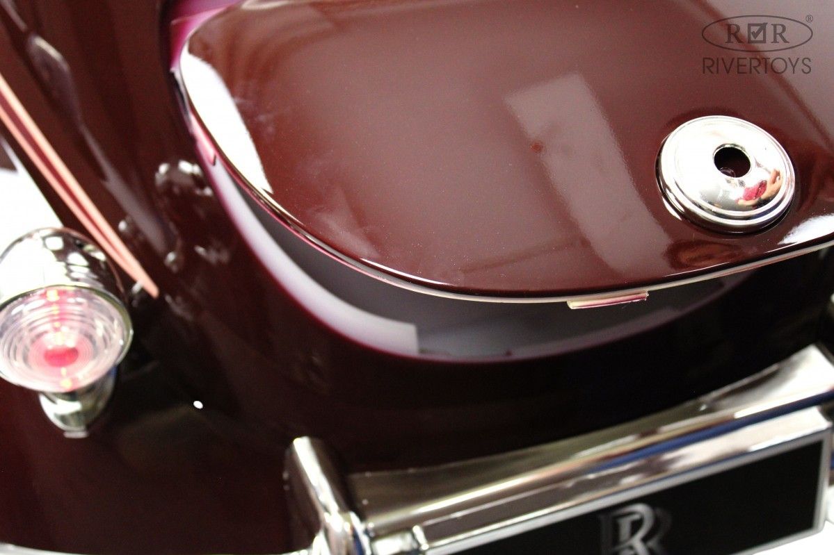 Детский электромобиль RiverToys Rolls-Royce (E444EE-RED-GLANEC) красный глянец