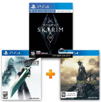 ИгроПак для PS4: The Elder Scrolls V: Skyrim VR + Final Fantasy VII Remake + Final Fantasy XIV: Shadowbringers