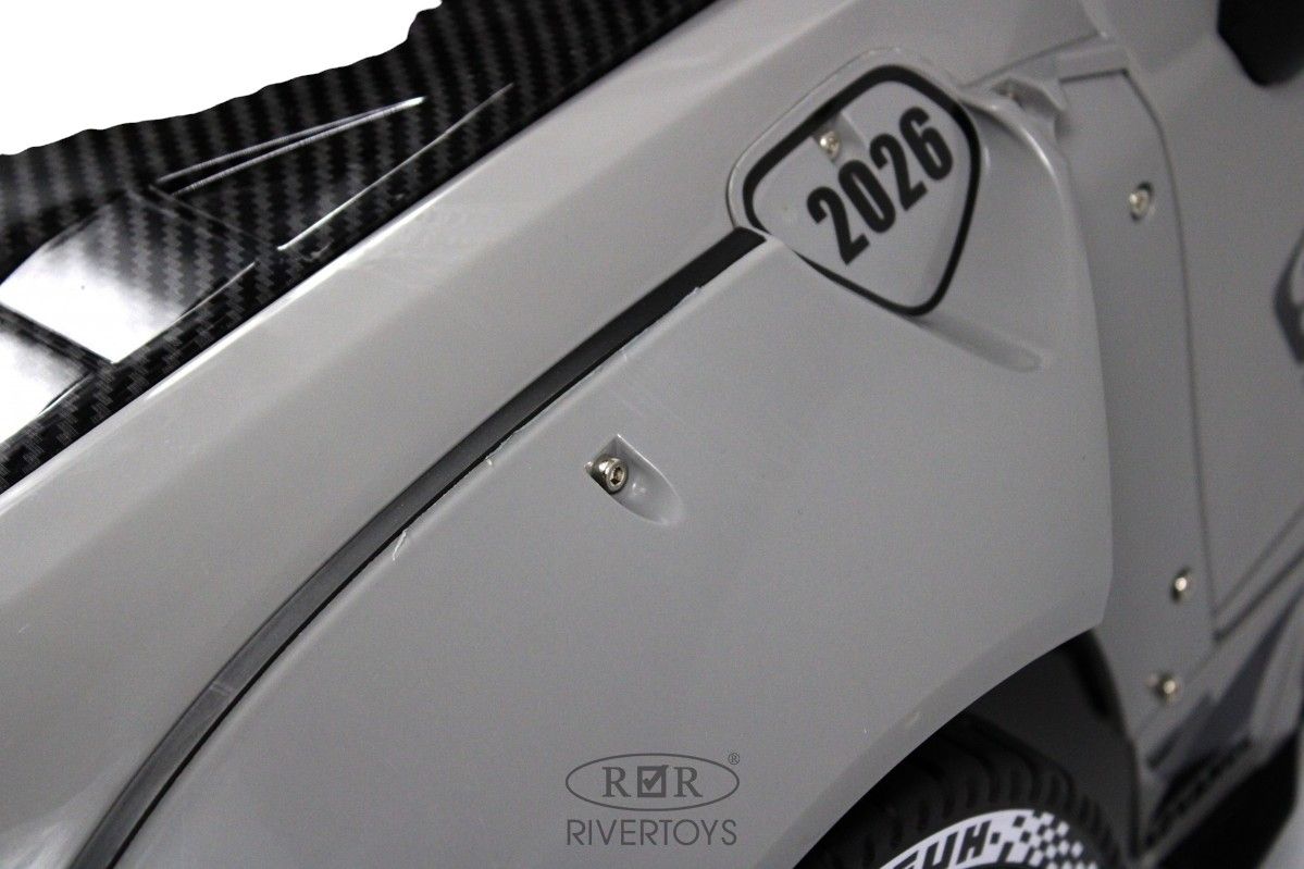 Детский электромобиль RiverToys (G007GG-GREY) серый