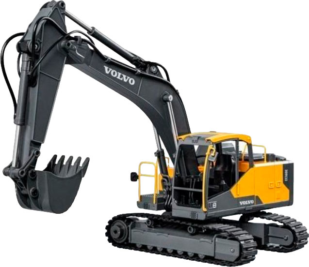 Радиоуправляемая модель Double Eagle экскаватор  Volvo EC160E (1к16) металл 3 в 1 RTR (E598-003)