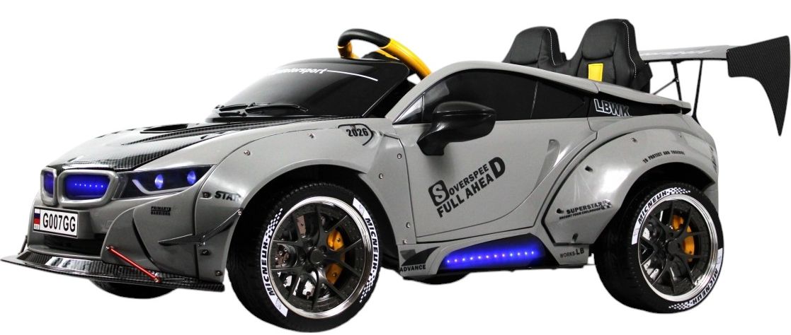 Детский электромобиль RiverToys (G007GG-GREY) серый