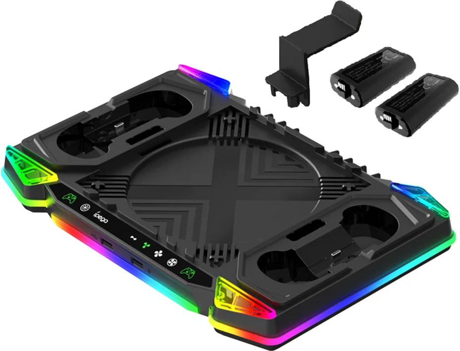 Зарядная станция iPega для 2-х геймпадов Microsoft XBOX Series X + 2 аккумулятора 1400 мА·ч (PG-XBX028S)