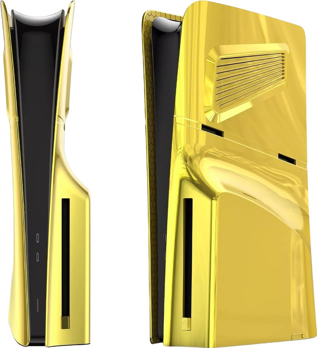 Боковые сменные панели для PS5 Slim (Gold)