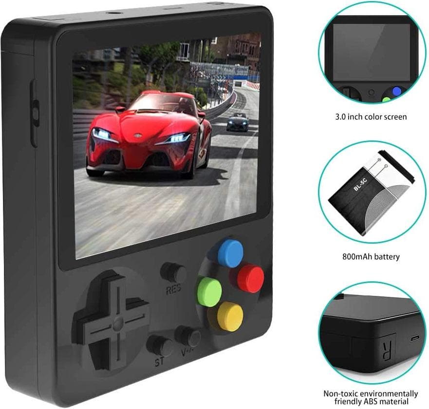 Портативная игровая приставка 333 Retro Games 8 Bit 3.0 inch (чёрный)