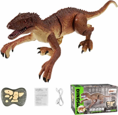 Радиоуправляемый робот Zhorya коричневый динозавр Raptor Индоминус Рекс (3701-2A)