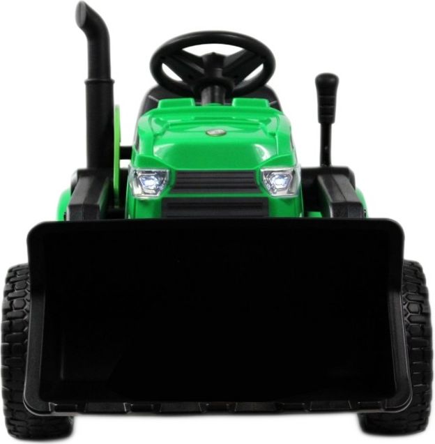 Детский электромобиль RiverToys трактор-погрузчик T333TT зеленый