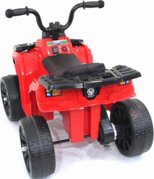 Детский квадроцикл R1 на резиновых колесах 6V - 3201-RED