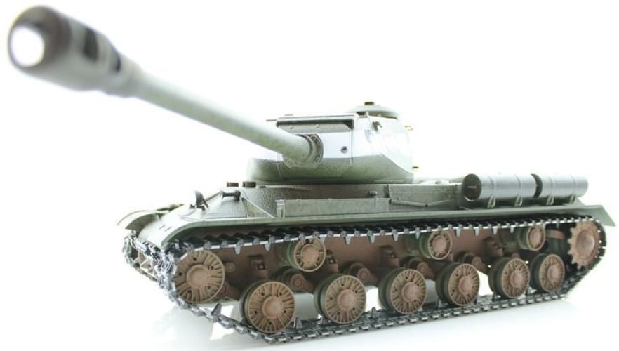 Радиоуправляемый танк Taigen 1/16 ИС-2 модель 1944, СССР, зеленый, (для ИК боя) V3.0 2.4G RTR, TG3928-1G-IR-BOX3.0