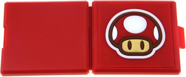 Кейс HORI на 12 игровых карт + 12 microSD Super Mario (Красный Гриб) для Nintendo Switch (дубль)