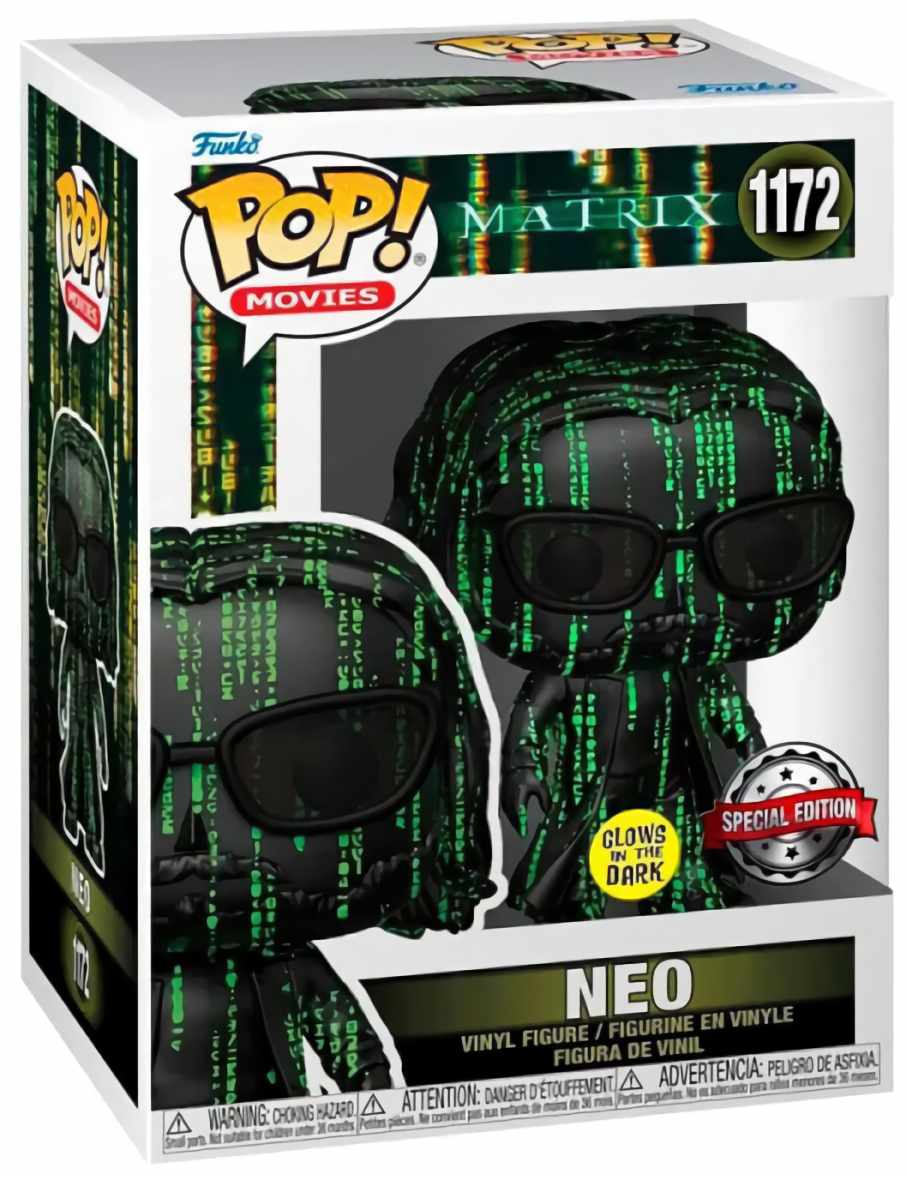 

(EU) Фигурка Funko POP! Movies: Neo (Glow in the Dark) (1172)