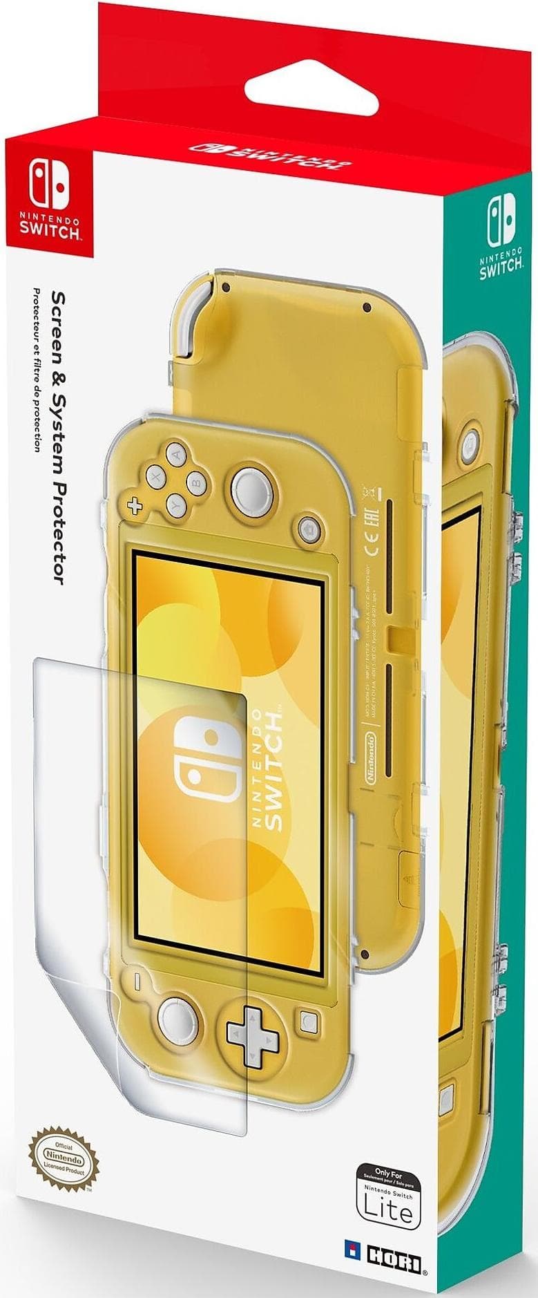 Набор аксессуаров HORI чехол и защитная пленка для Nintendo Switch Lite (NS2-052U)