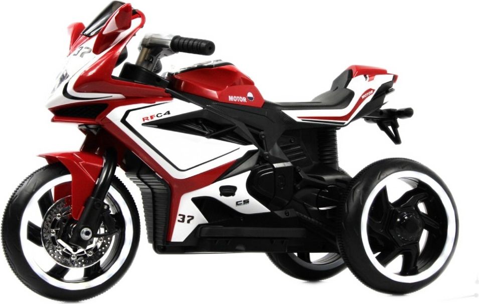 Детский электромотоцикл RiverToys K222AM красный