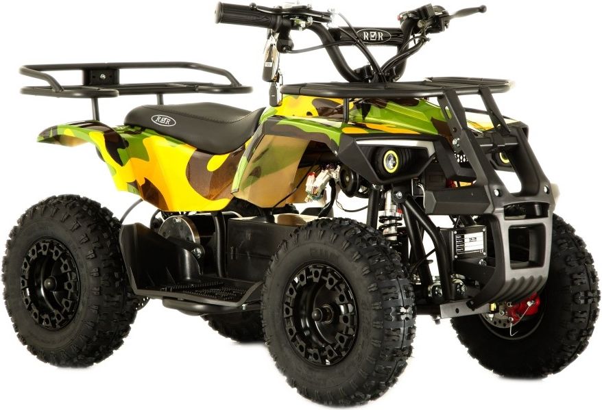 Детский электроквадроцикл RiverToys TIKI желтый камуфляж