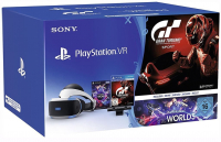 Очки виртуальной реальности Sony PlayStation VR (CUH-ZVR1) + PlayStation Camera + игра VR Worlds + игра Gran Turismo Sport
