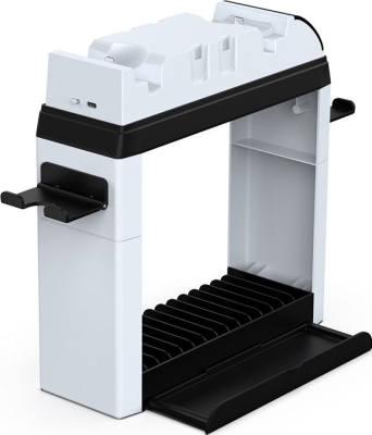 Зарядная док-станция DOBE «6 в 1» для Nintendo Switch (белая) (TNS-2113)