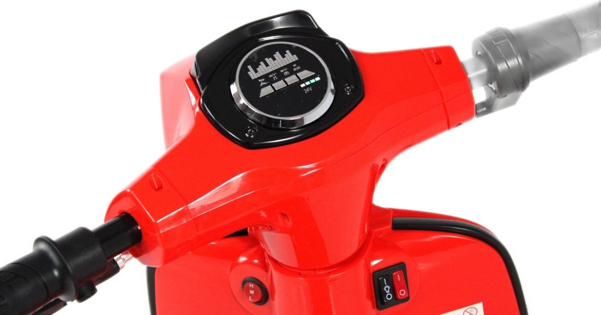 Детский электромотоцикл RiverToys A111AA красный