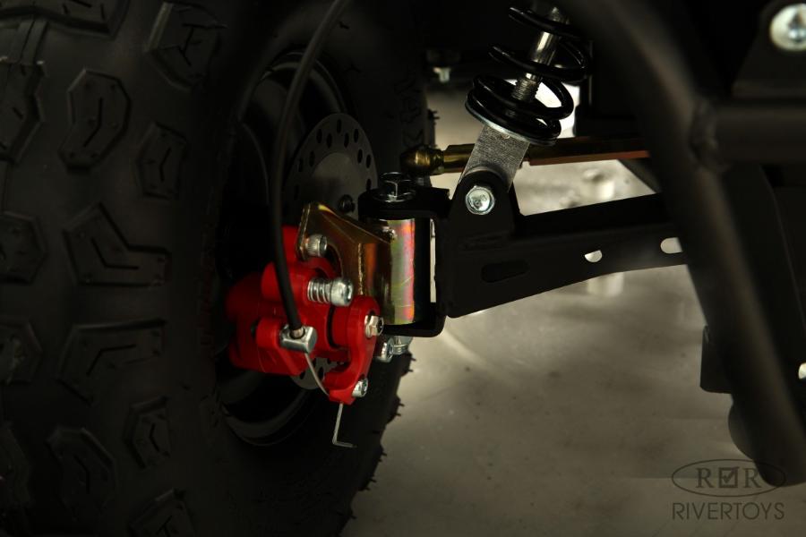 Детский электроквадроцикл RiverToys MIKA LUX оранжевый