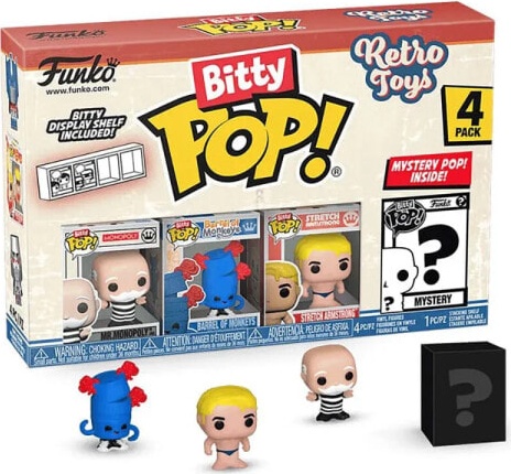 (EU) Фигурка Funko POP! Retro Toys: Mr. Monopoly, Barrel of Monkeys, Stretch Armstrong & Mystery 4-Pack (75449)