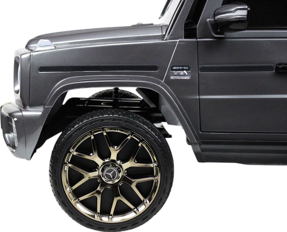 Детский электромобиль RiverToys Mercedes-Benz G63 (T999TT-SILVER-GLANEC     ) серый глянец
