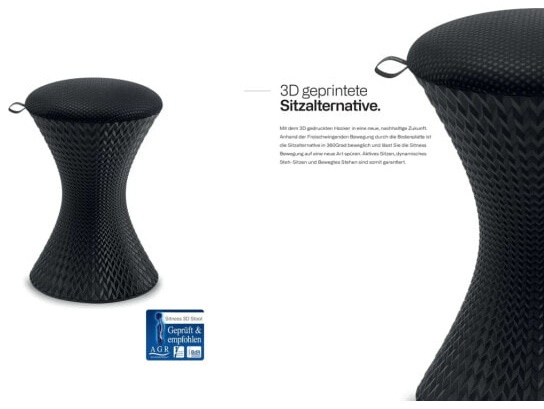 (EU) Игровое кресло Sitness 3D STOOL, 241552638, Чёрное