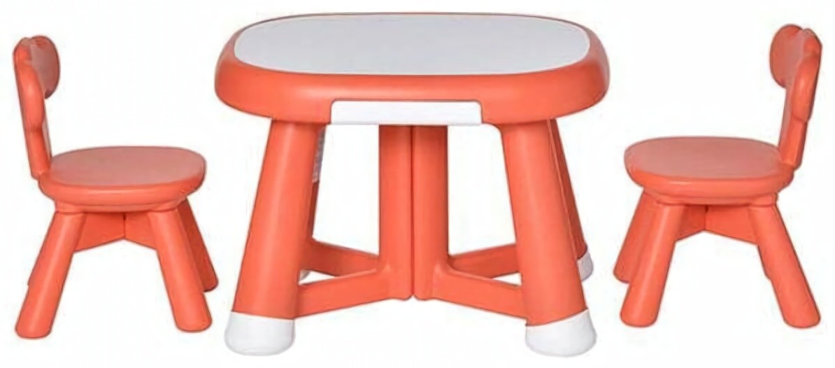 (EU) Детский набор стол и стулья QPLAY Kohala Baby, Оранжевое