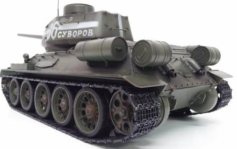 Р/У танк Taigen 1/16 T34-85 (СССР) (для ИК танкового боя) V3 2.4G (зеленый), TG3909-1G-IR3.0