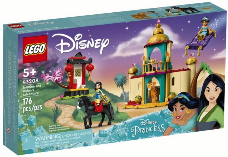 (EU) Игрушка LEGO Disney Приключения Жасмин и Мулан (43208)