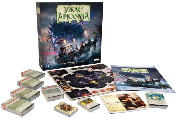 Настольная карточная игра Hobby World Ужас Аркхэма. Третья редакция: Под тёмными волнами (915283)