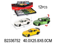 Машина металл. инерц. свет+звук, цвет в ассорт. P8-201A-12 в дисплее уп-12шт в кор.2*12уп B2336752