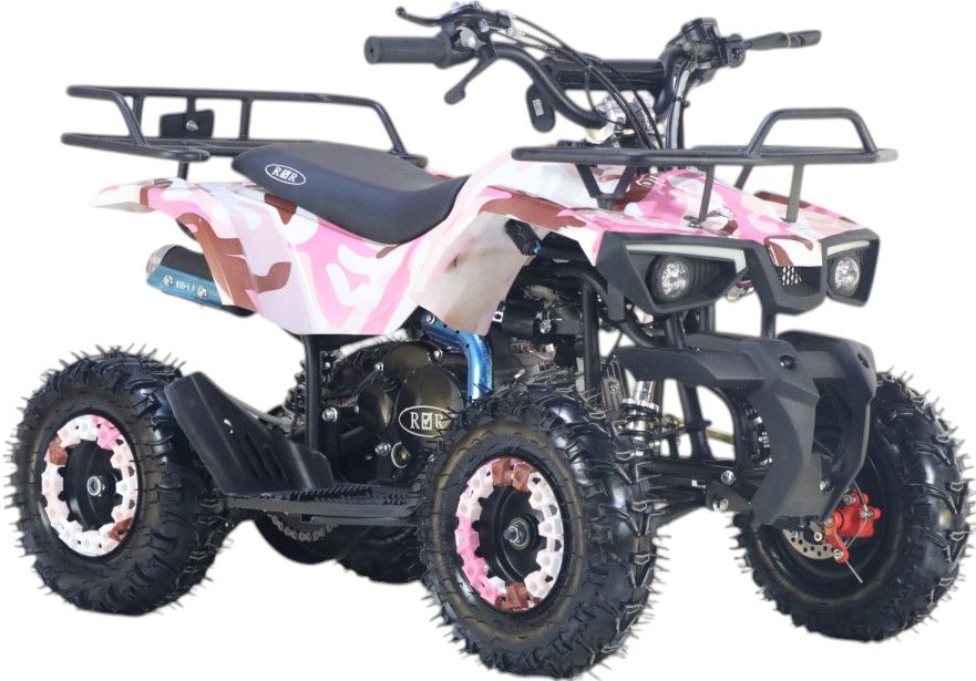 Детский квадроцикл RiverToys (TIGER-PINK-CAMOUFLAGE) розовый камуфляж