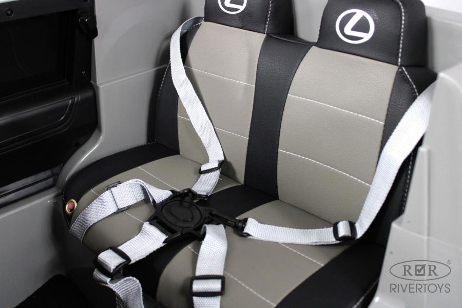 Детский электромобиль RiverToys Lexus 570 (E555EE) серый
