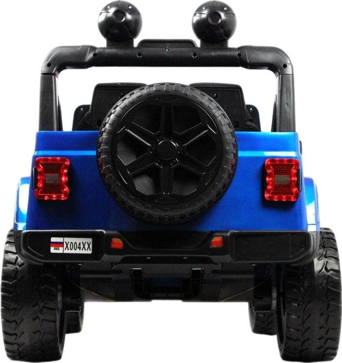 Детский электромобиль RiverToys X004XX синий глянец