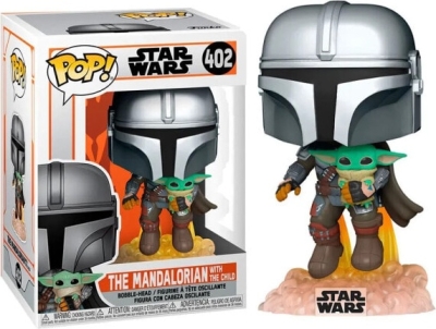 (EU) Фигурка Funko POP! Star Wars Mandalorian: The Mandalorian with The Child (402)