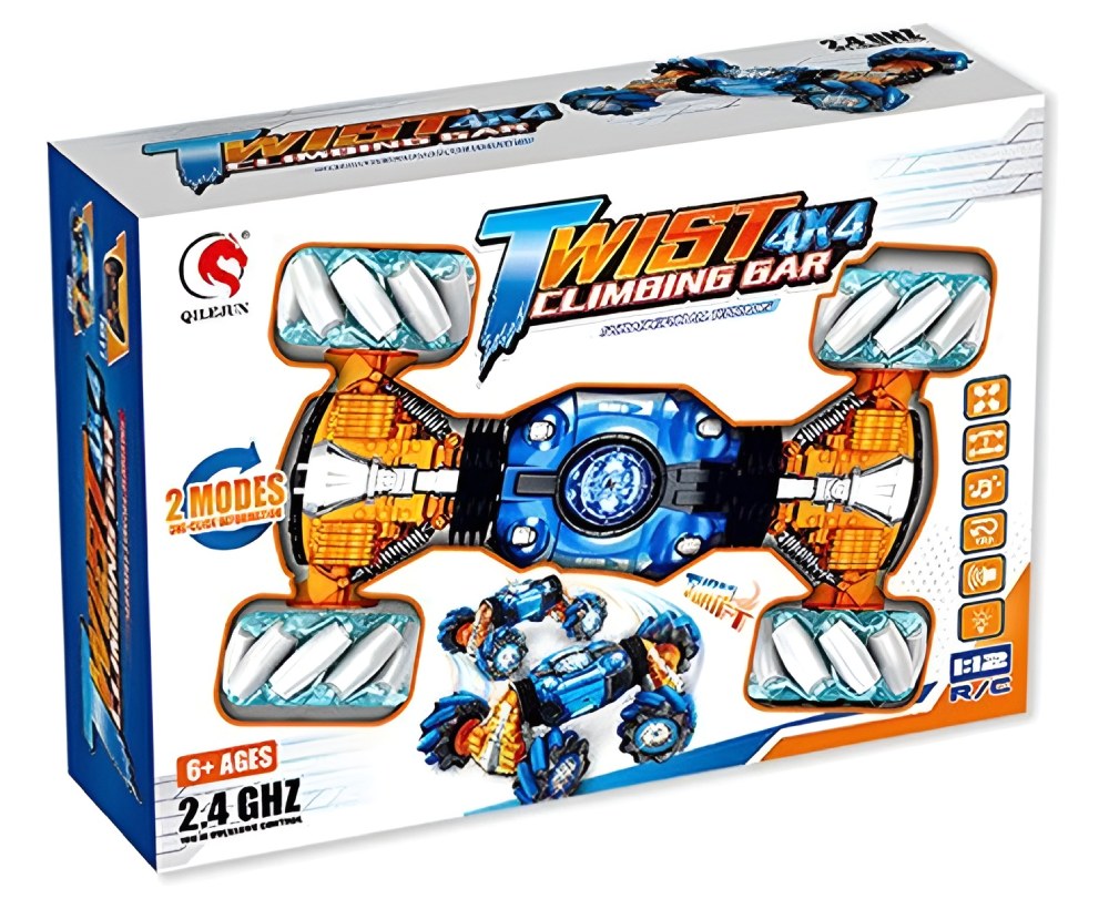 Машинка перевертыш Hyper на Р/У BRAINPOWER, музыка, свет, движение боком 4WD 2.4G 1/12 RTR