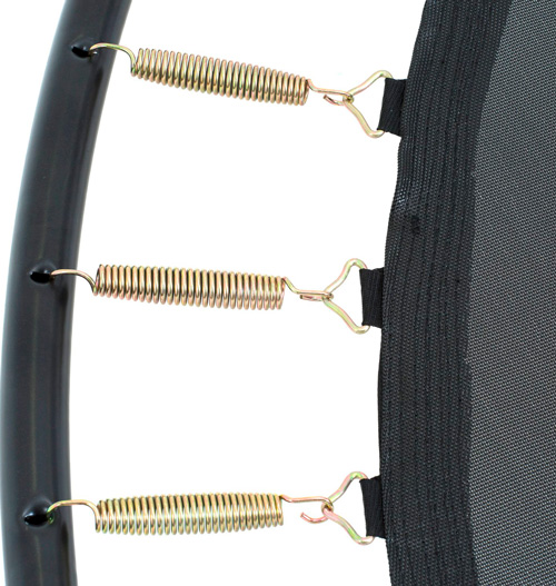 Батут DFC KENGOO II 6ft чёрно-оранжевый, внутр.сетка, лестница (183см) 6FT-BAS-BO