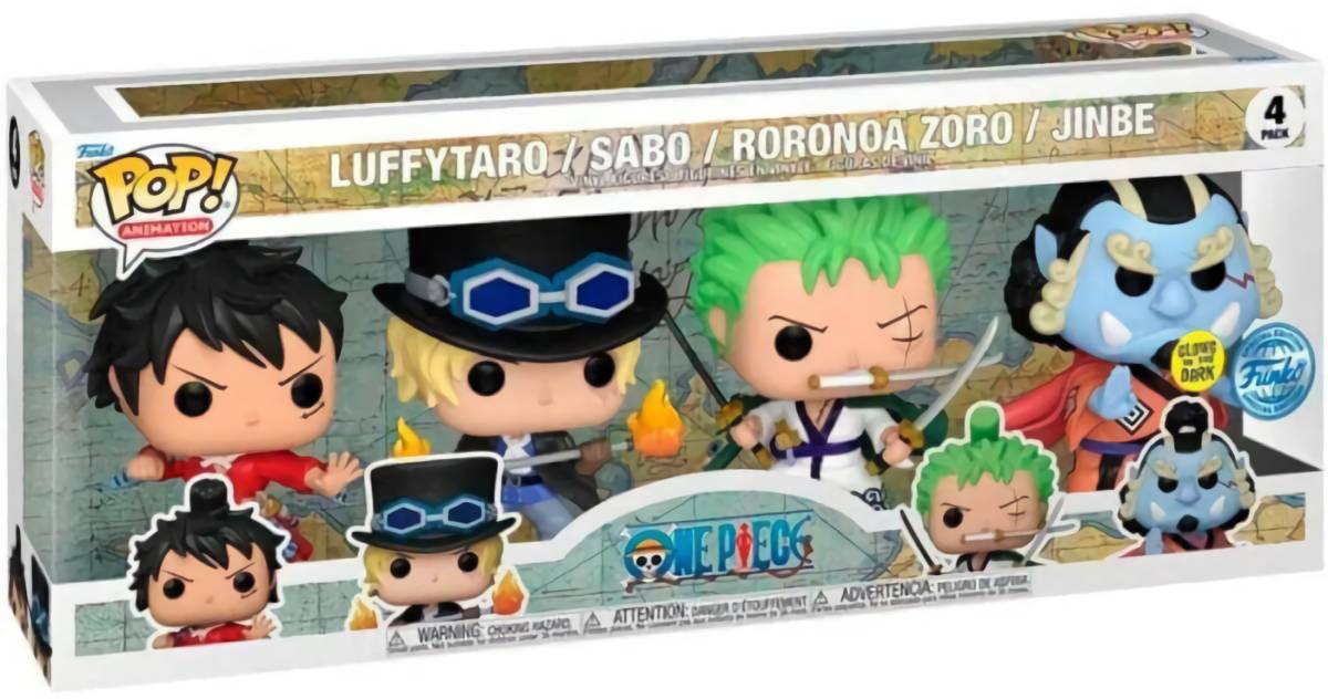 (EU) Фигурка Funko POP! Animation: Luffytaro, Sabo, Roronoa Zoro, Jinbe (69107)