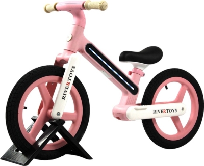 Детский беговел RiverToys (HB-003) (розовый)