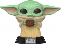 Фигурка Funko POP! Bobble: Star Wars: Mandalorian: The Child with cup (49933)