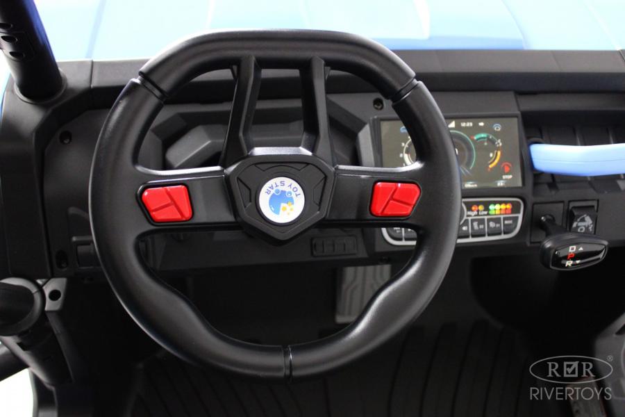 Детский электромобиль RiverToys H005HH синий