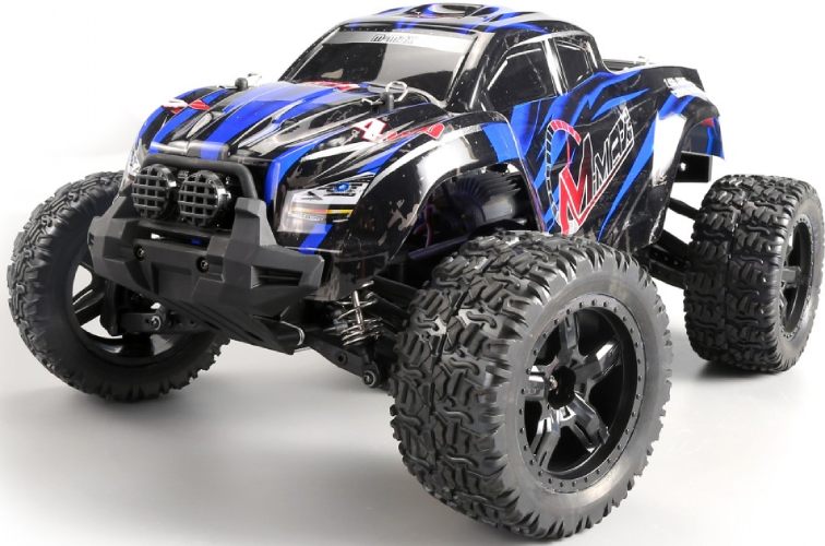 Радиоуправляемая модель монстр Remo Hobby MMAX Brushless UPGRADE (синий) 1к10 (RH1035UPG-BLUE)