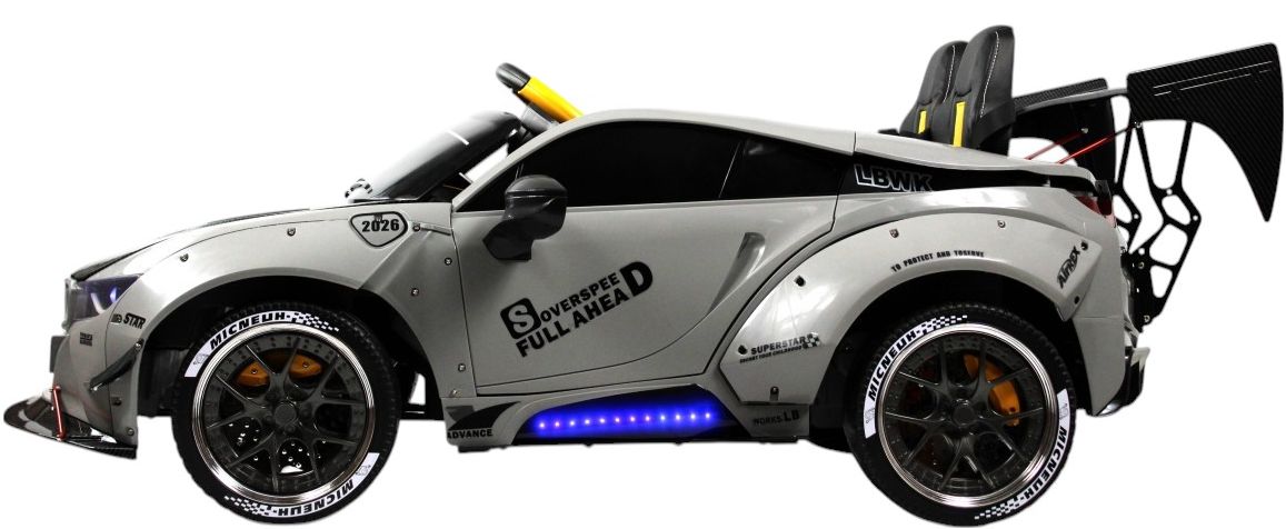 Детский электромобиль RiverToys (G007GG-GREY) серый