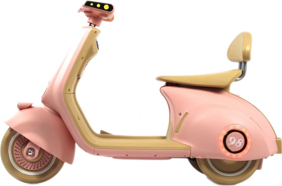 Детский электроскутер RiverToys K444PX розовый