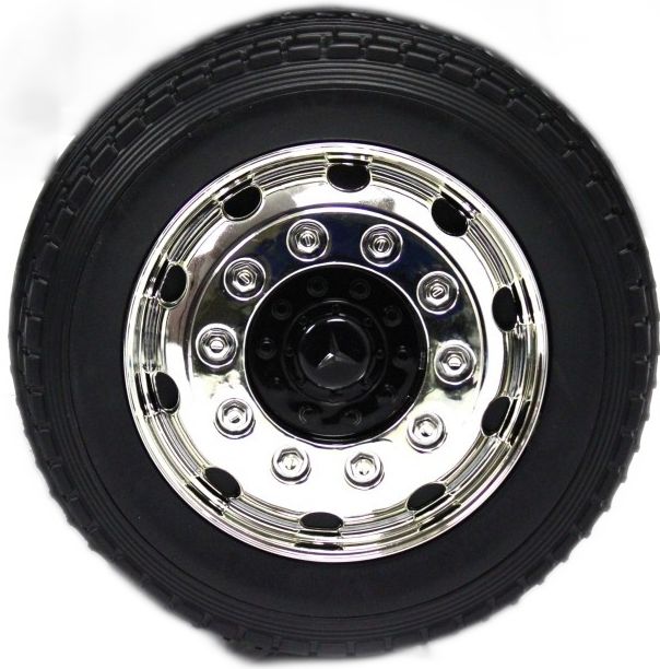 Детский электромобиль RiverToys Mercedes-Benz Actros 4WD (HL358) черный глянец