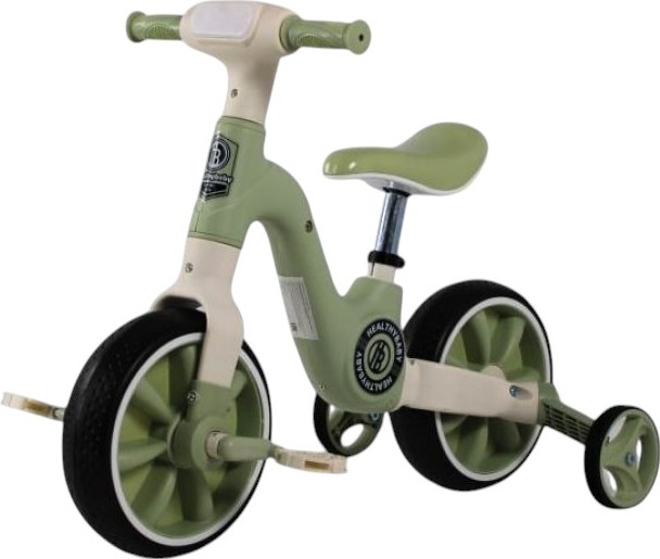 Детский беговел-велосипед RiverToys (HB-318) (зеленый)
