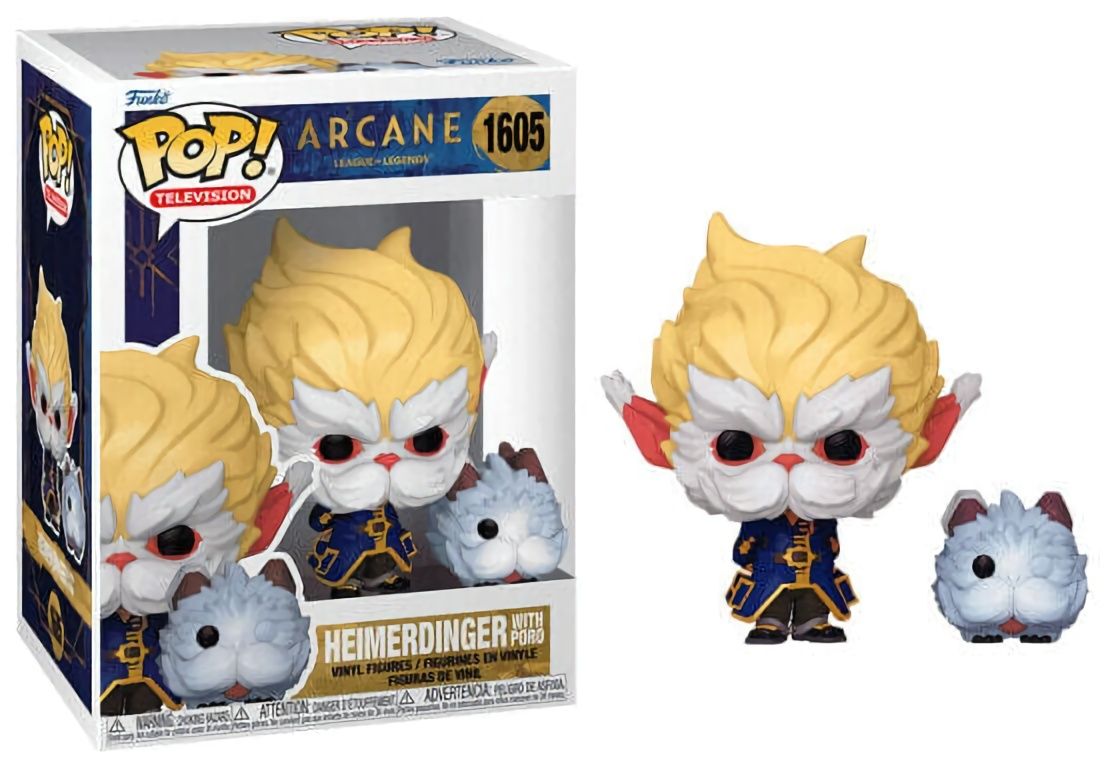 (CN) Фигурка Funko Pop! Television: Arcane - Heimerdinger with Poro (1605)