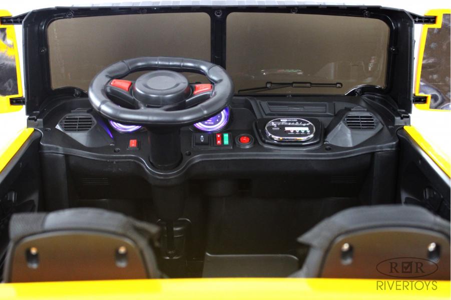Детский электромобиль RiverToys K777AM желтый