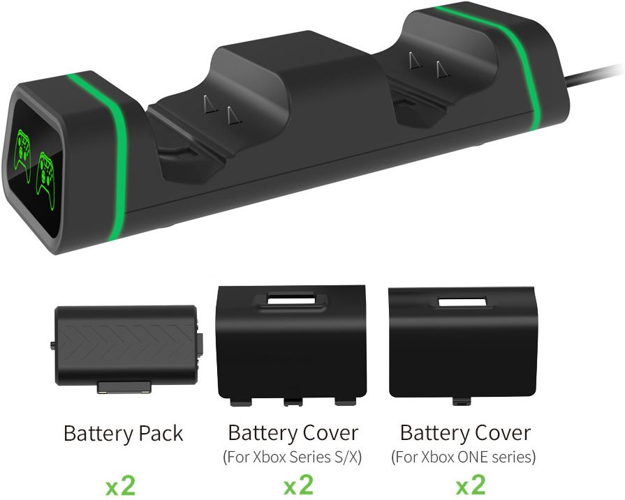 Зарядная станция DOBE для 2-х геймпадов Xbox (TYX-19006X)