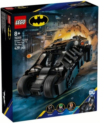 (EU) Конструктор LEGO DC Тумблер Бэтмена против Двуликого и Джокера (76303)