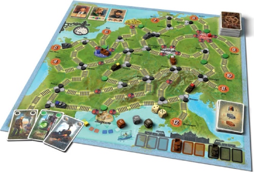 Настольная игра ZVEZDA Паровозы и Семафоры (ZV-8927)