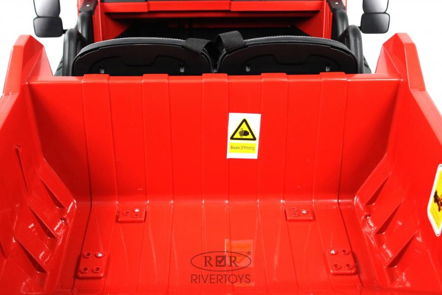 Детский электромобиль RiverToys C444CC темно-красный